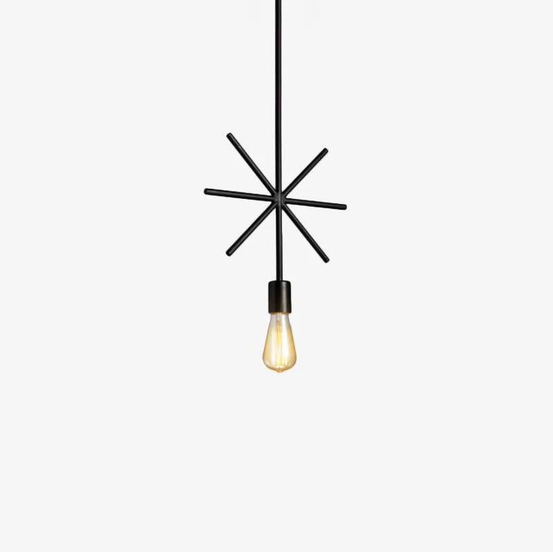 Pendant Light Metal Frame Industrial Style | Geomara