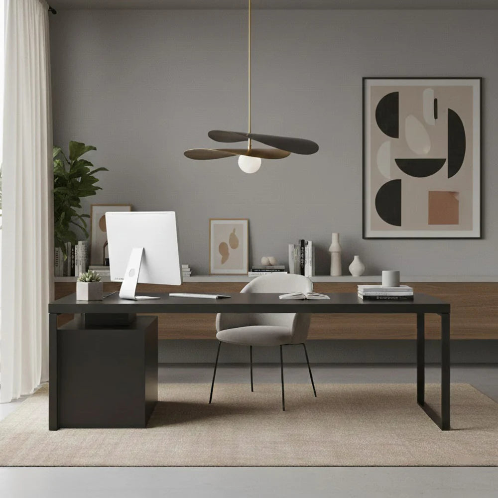 Pendant Light Metal Glass Mid Century Design | Elivar