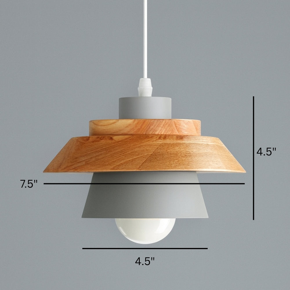 Pendant Light Metal Wood Nordic Design | Sylven