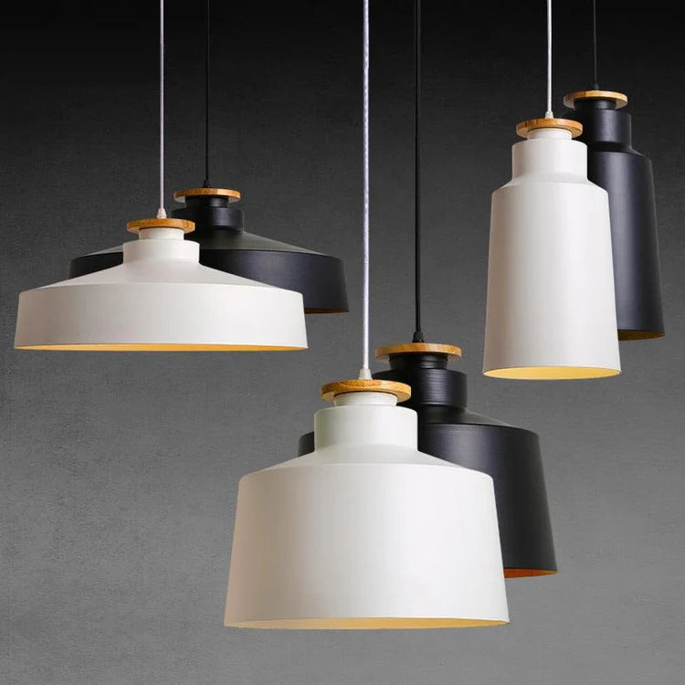 Pendant Light Metal and Wood Scandinavian Interior | Portan