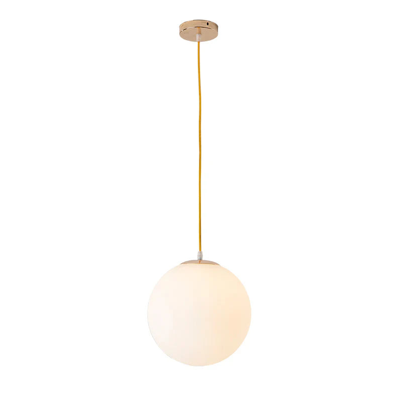 Pendant Light Milky Glass in Nordic Style | Zorevo