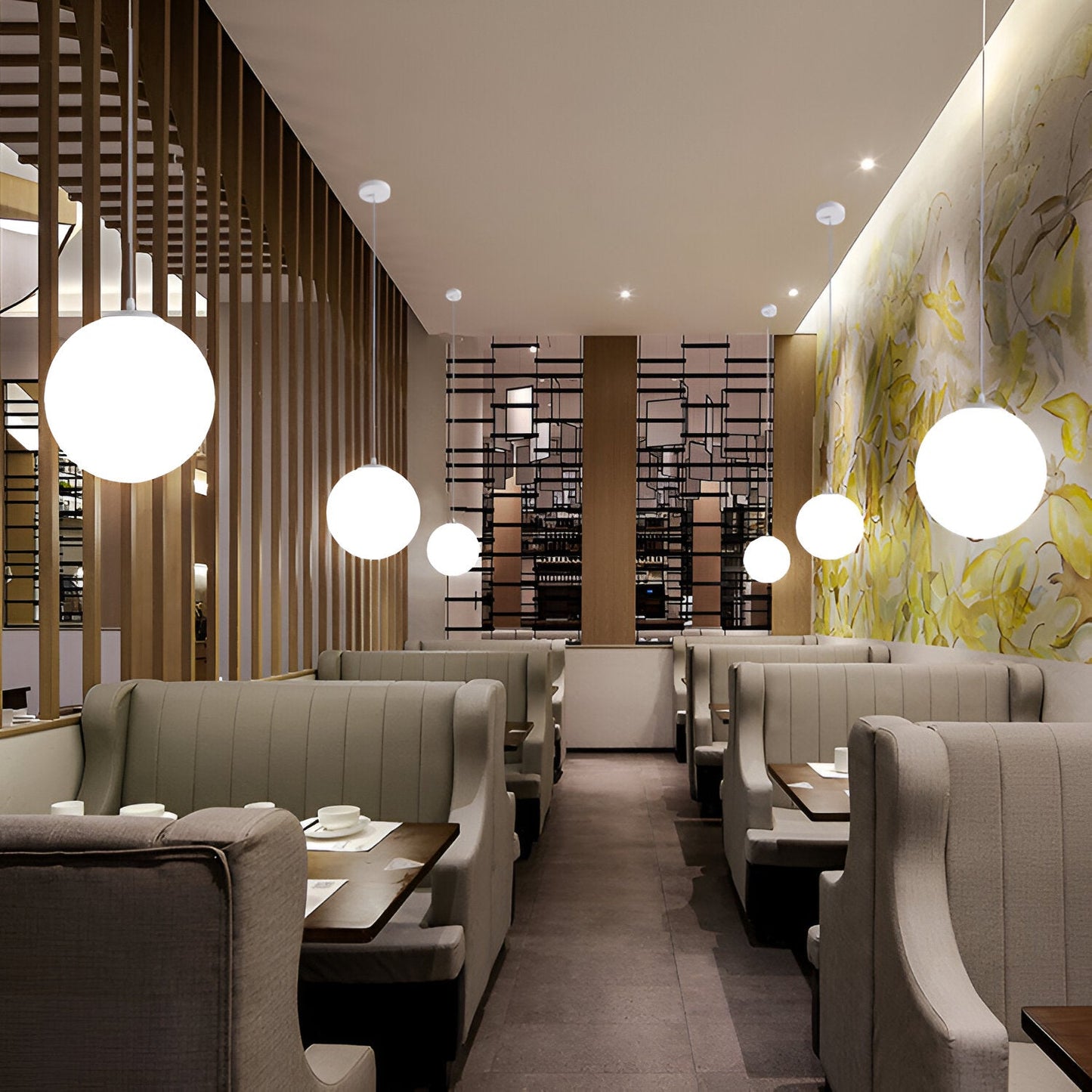 Pendant Light Milky Glass in Nordic Style | Zorevo