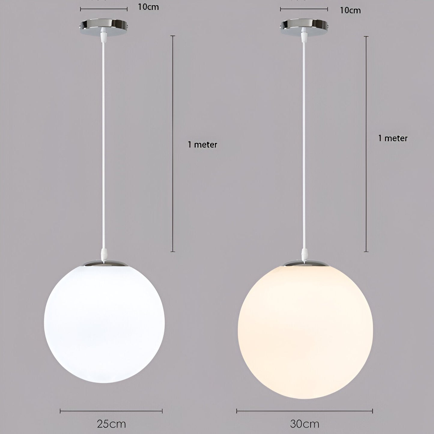 Pendant Light Milky Glass in Nordic Style | Zorevo