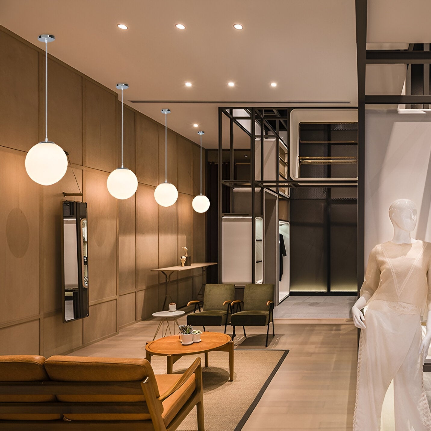 Pendant Light Milky Glass in Nordic Style | Zorevo
