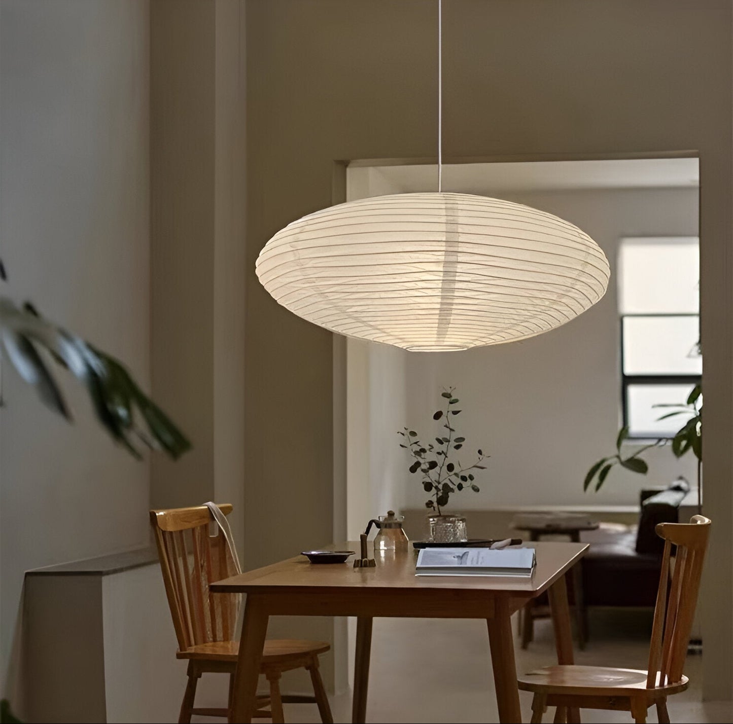 Pendant Light Mulberry Paper Japandi Style | Sorano