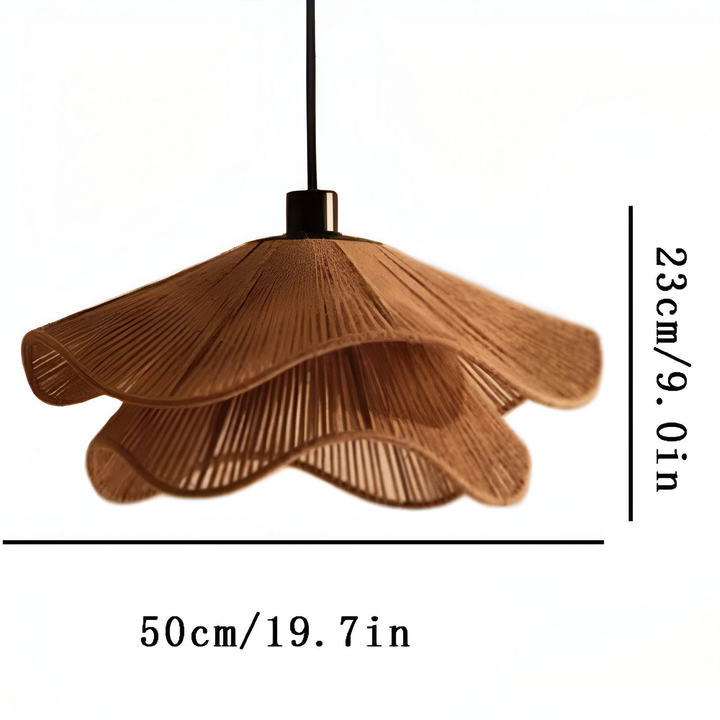 Pendant Light Natural Jute Boho Style | Vilora