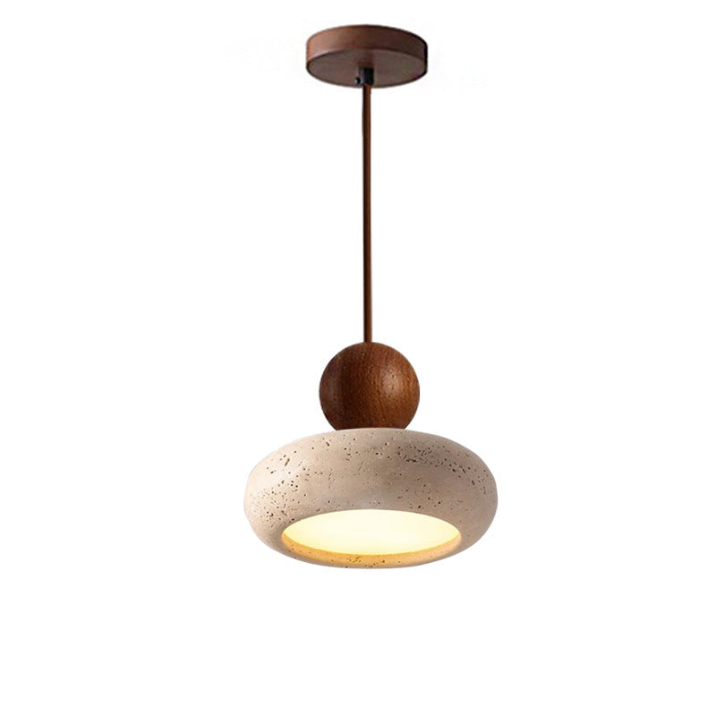 Pendant Light Natural Travertine Retro Wabi Sabi Style | Tavoro