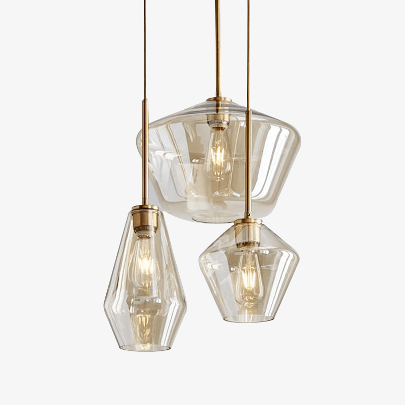 Pendant Light Nordic Metal Glass Cluster Design | Vulmera