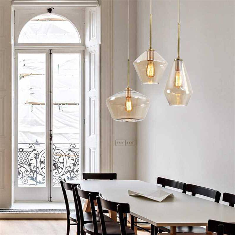 Pendant Light Nordic Metal Glass Cluster Design | Vulmera