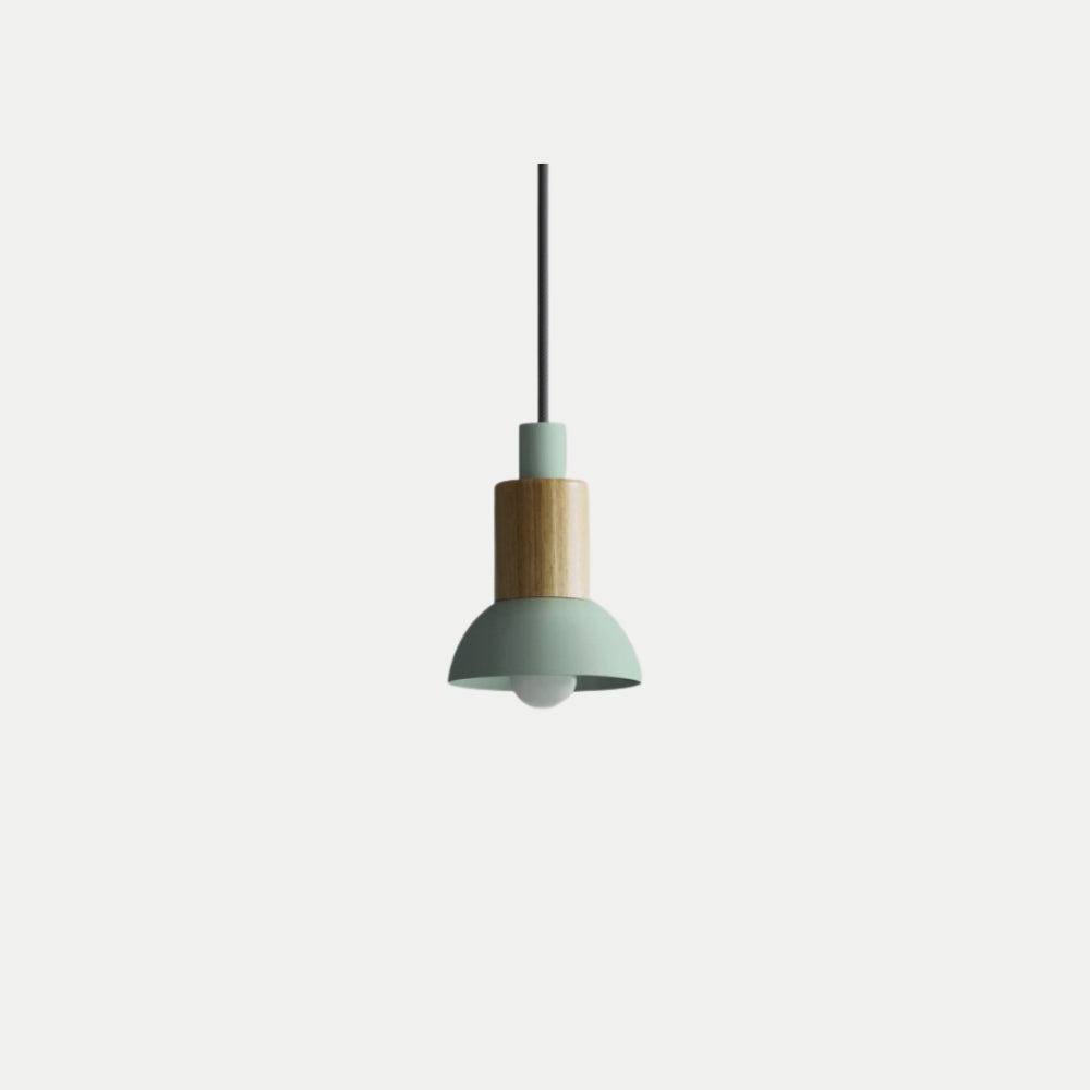 Pendant Light Nordic Shape Wood Metal | Arveta