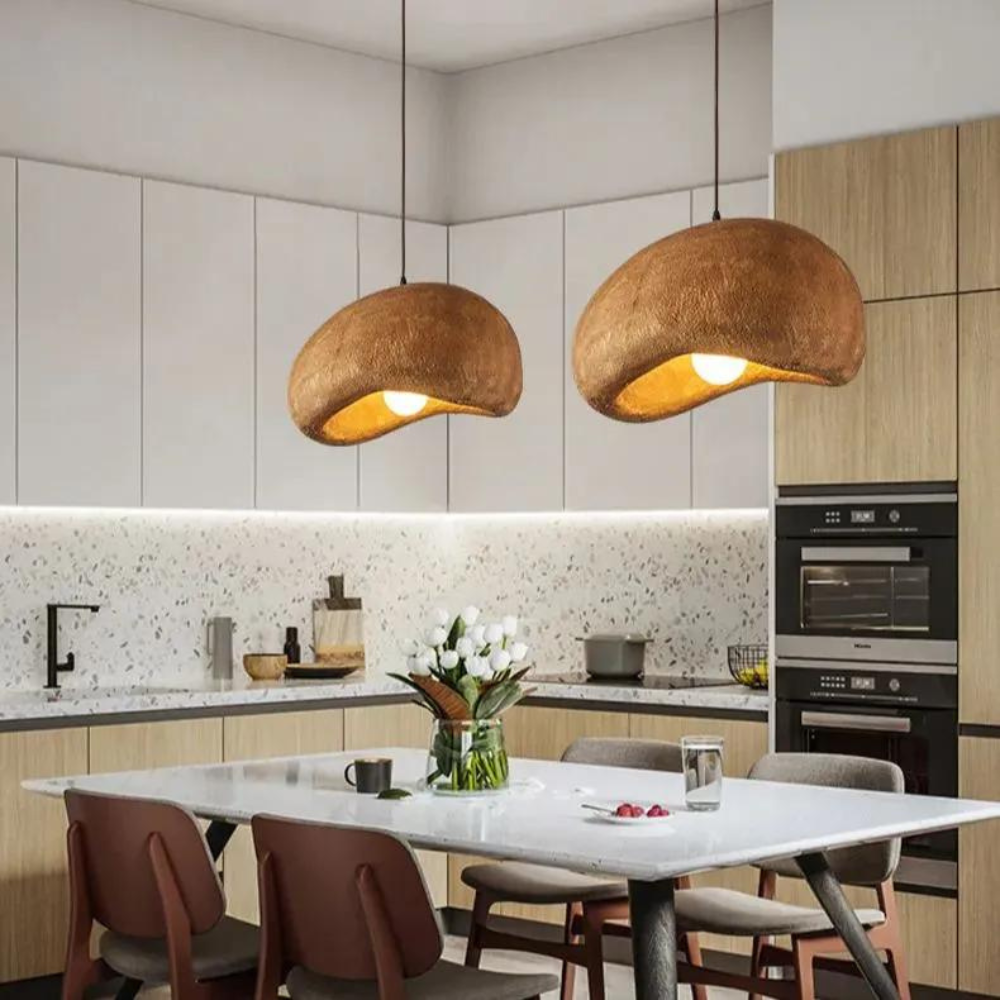 Pendant Light Resin Cloud in Japandi Style | Aokira