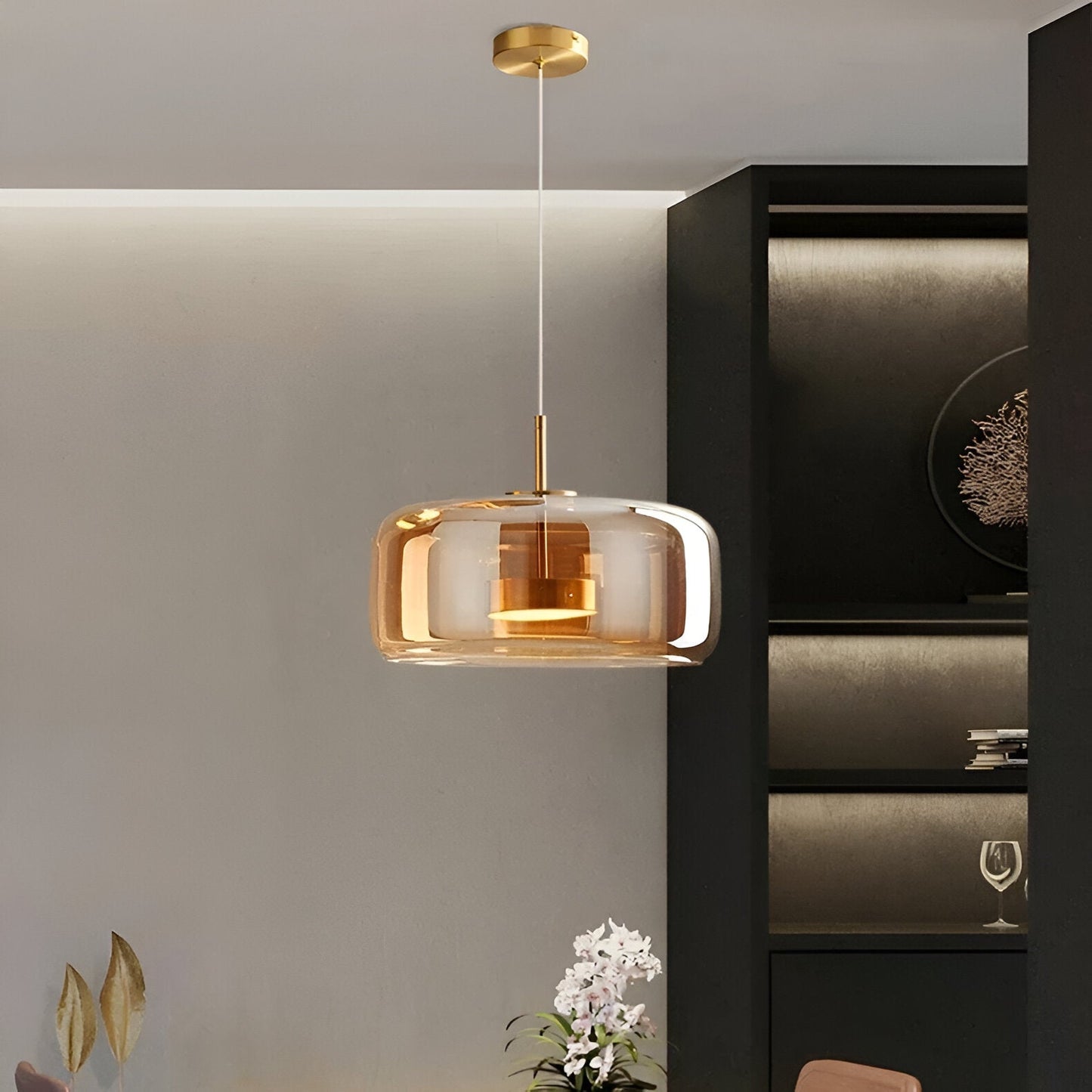 Pendant Light Retro Glass LED Modern Style | Halvra