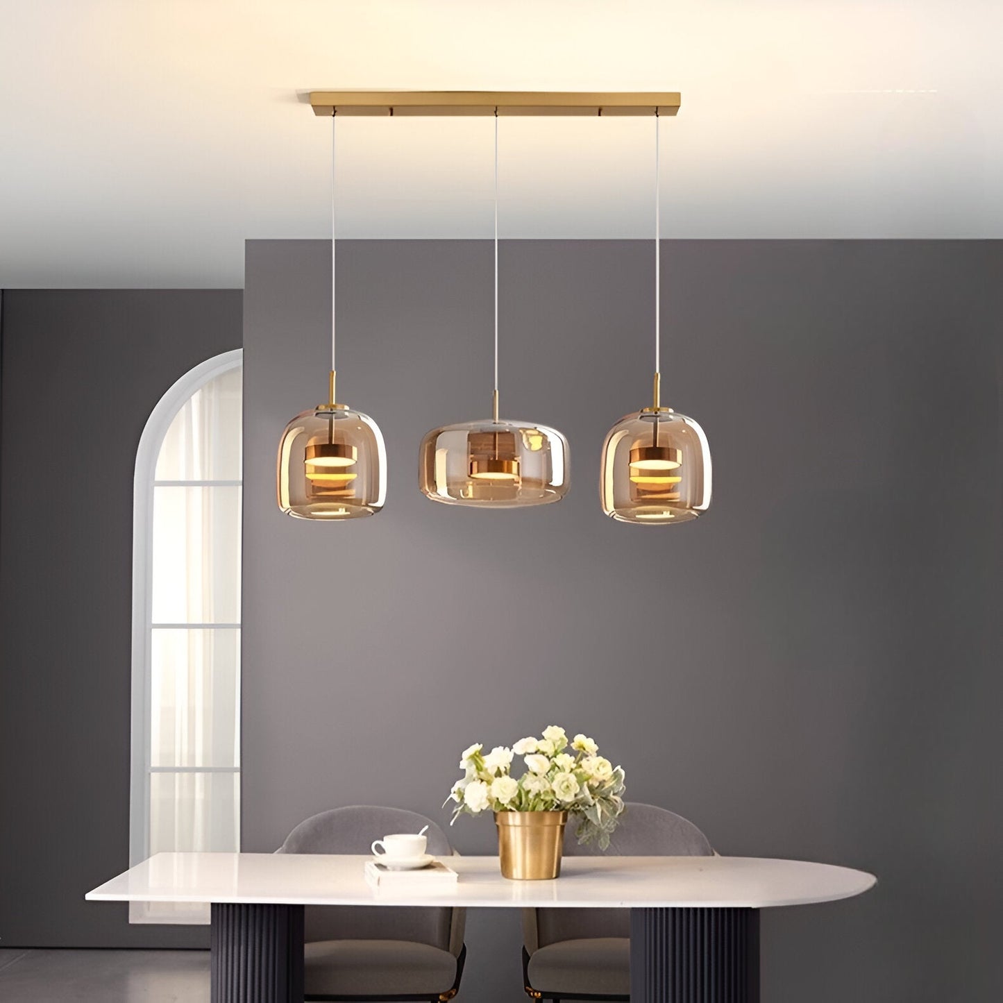 Pendant Light Retro Glass LED Modern Style | Halvra