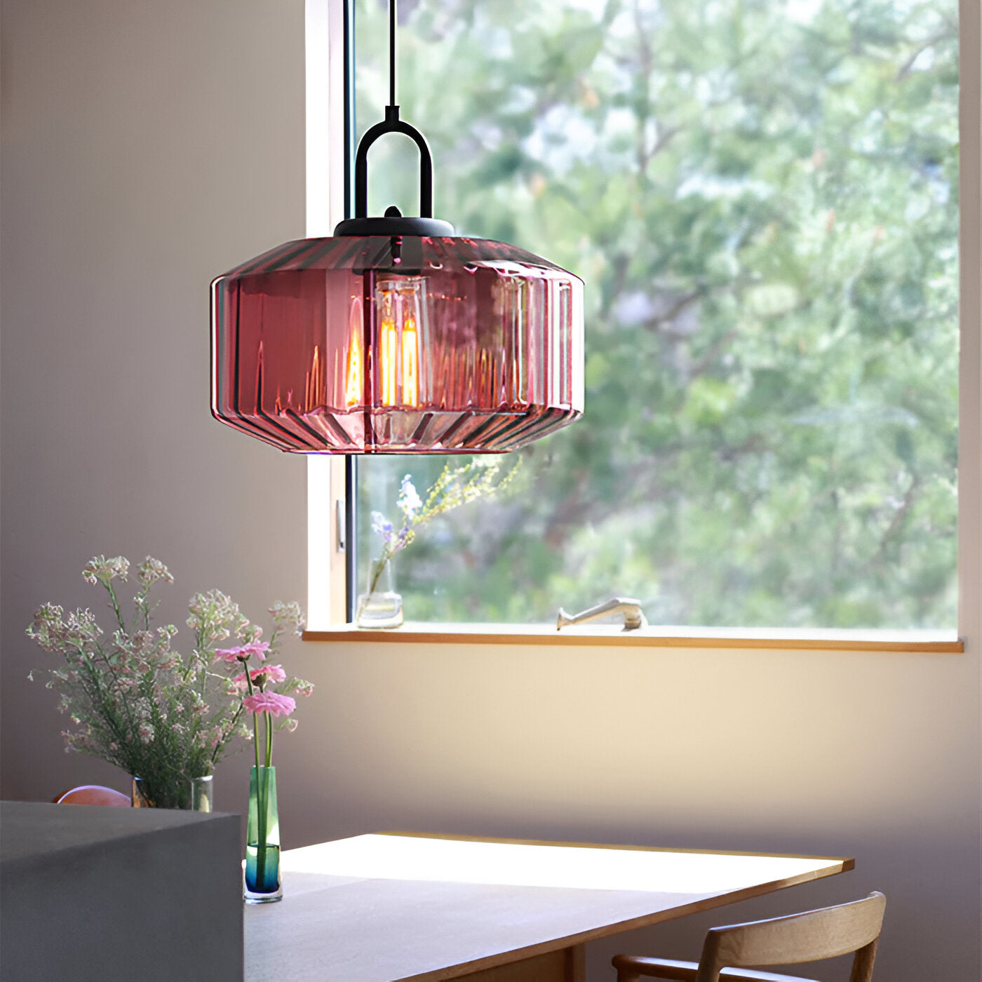 Pendant Light Retro Glass in Minimalist Style | Montra