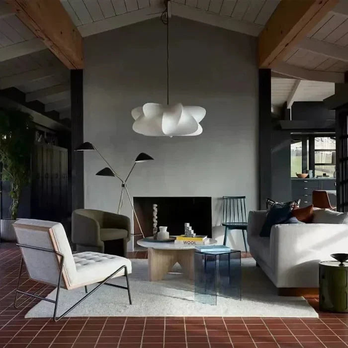 Pendant Light Silk Shade Modern Minimalist | Jureva