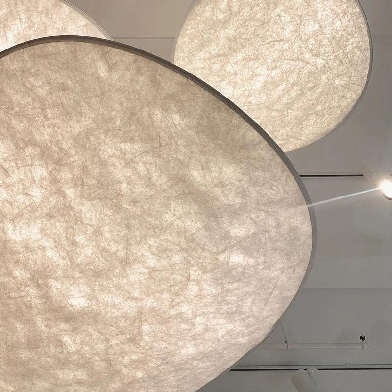 Pendant Light Silk Shade in Nordic Japandi Style | Eryvon