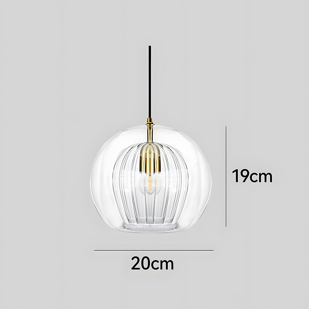 Pendant Light Spherical Glass in Nordic Modern Style | Vynari