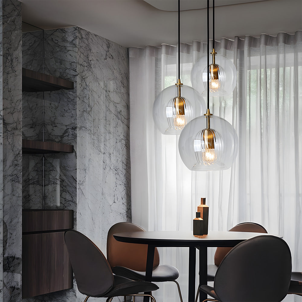 Pendant Light Spherical Glass in Nordic Modern Style | Vynari