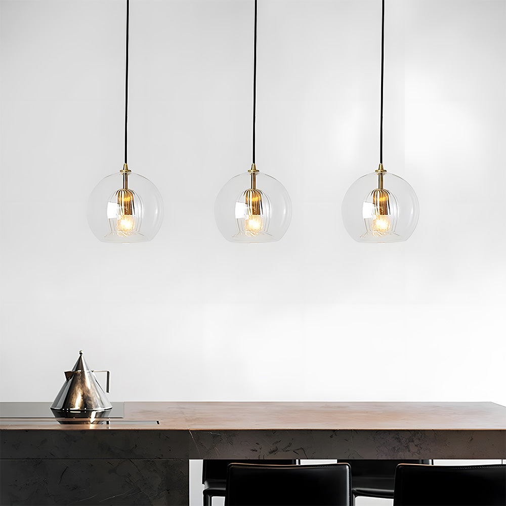 Pendant Light Spherical Glass in Nordic Modern Style | Vynari