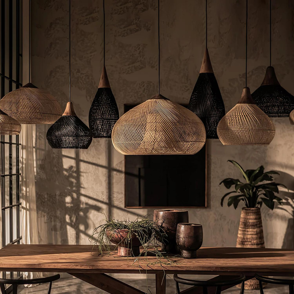 Pendant Light Wisteria Rattan Japandi Style | Monira