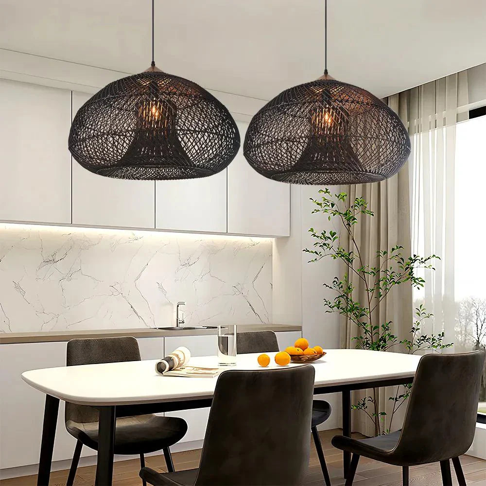 Pendant Light Wisteria Rattan Japandi Style | Monira