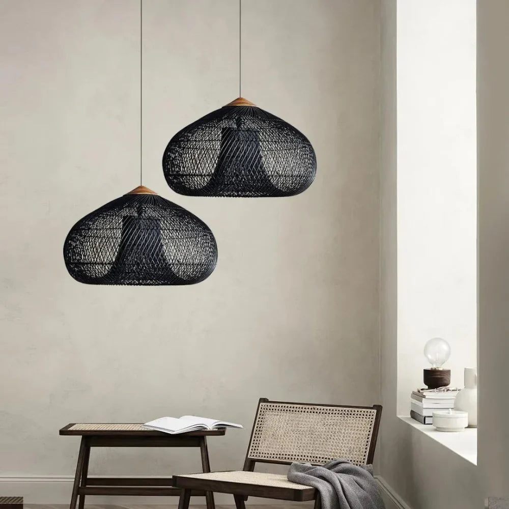 Pendant Light Wisteria Rattan Japandi Style | Monira