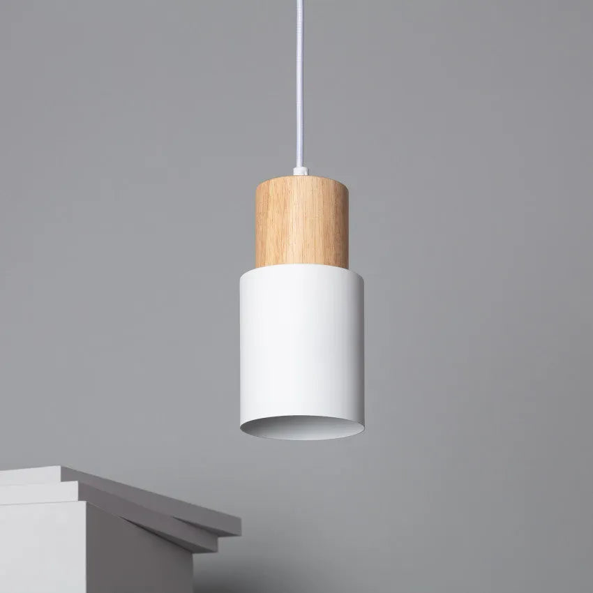 Pendant Light Wood Accent LED in Nordic Design | Macylea