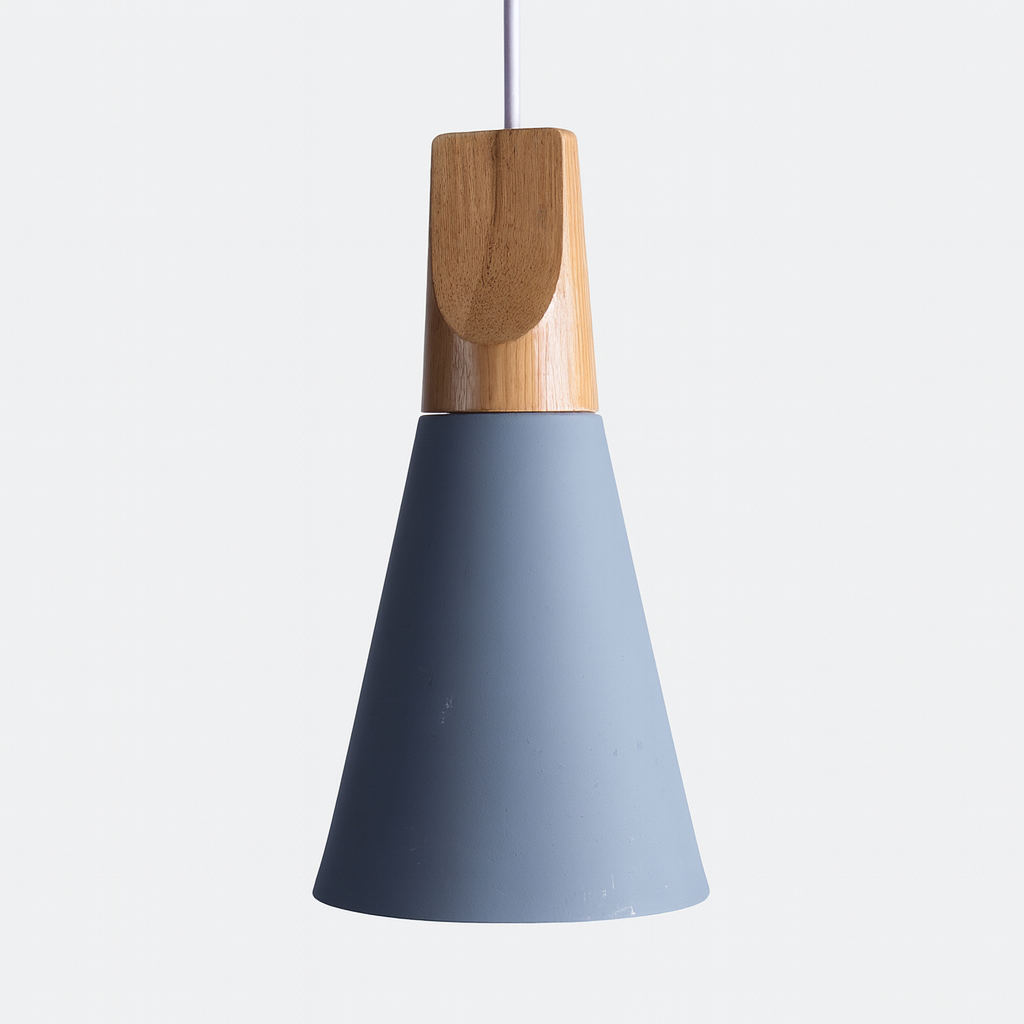 Pendant Light Wood Aluminium Nordic Style | Alvarn