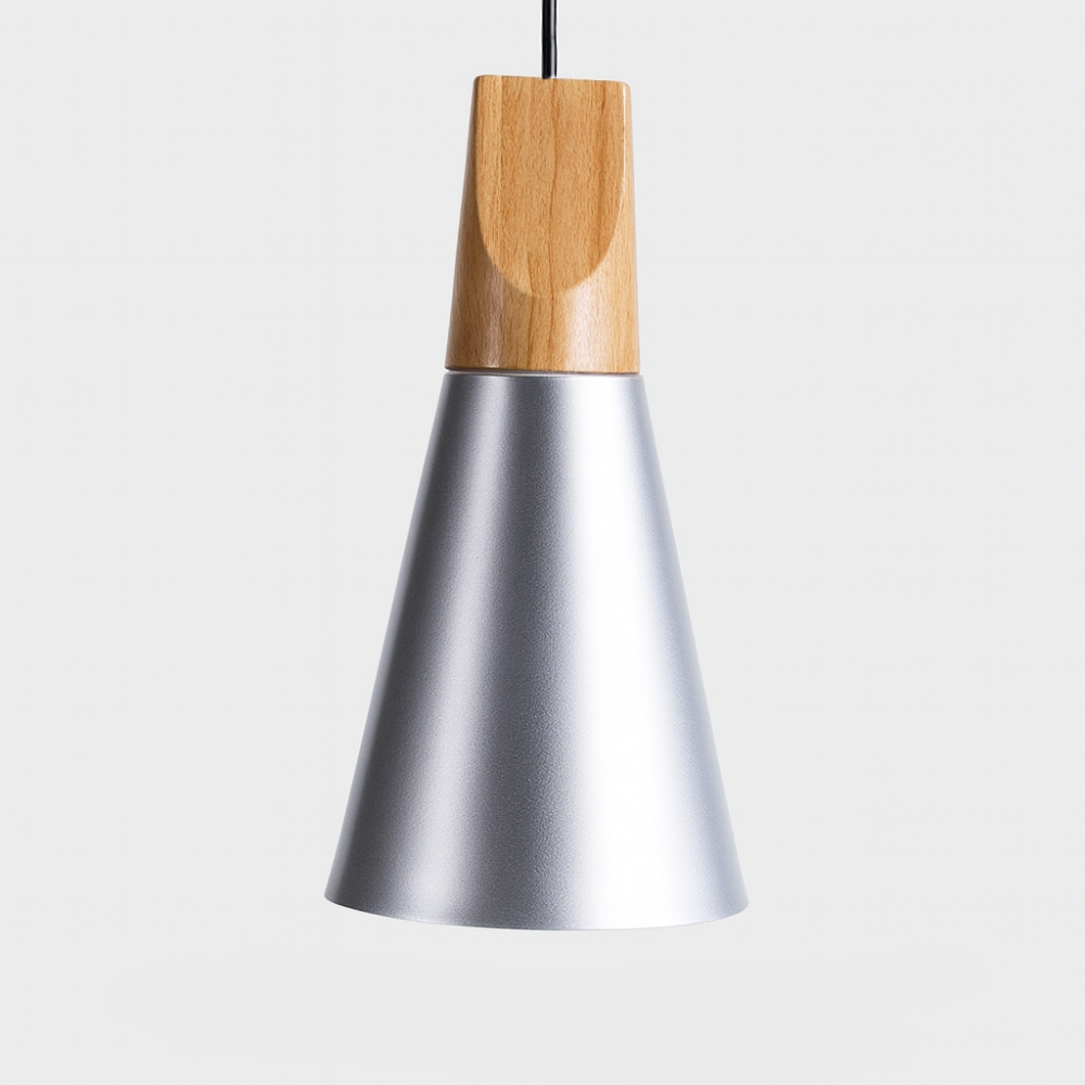 Pendant Light Wood Aluminium Nordic Style | Alvarn