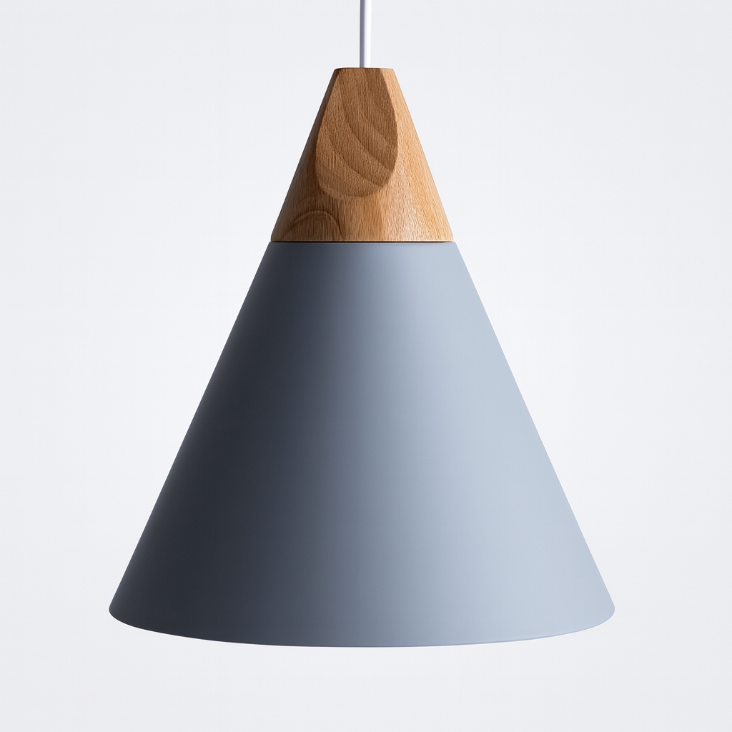 Pendant Light Wood Aluminium Nordic Style | Alvarn