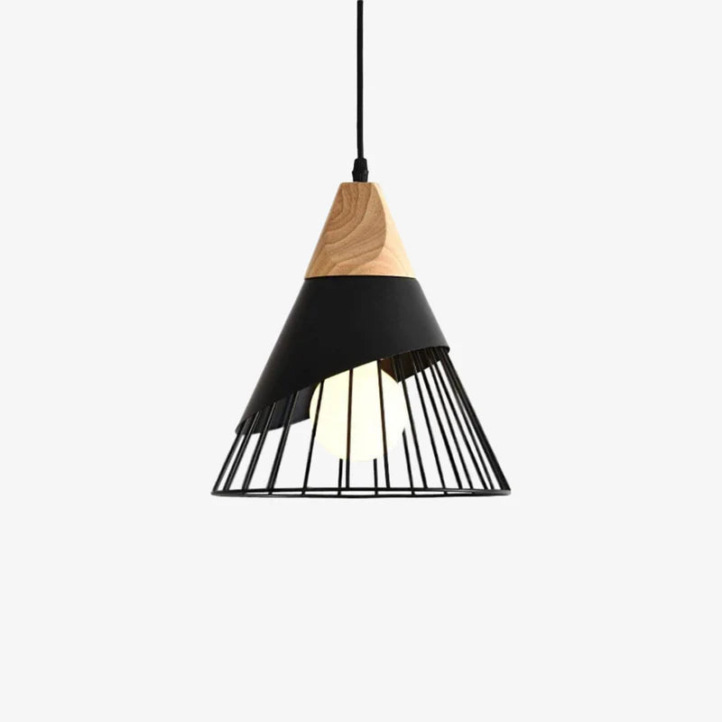 Pendant Light Wood Frame in Scandinavian Style | Pelsiro