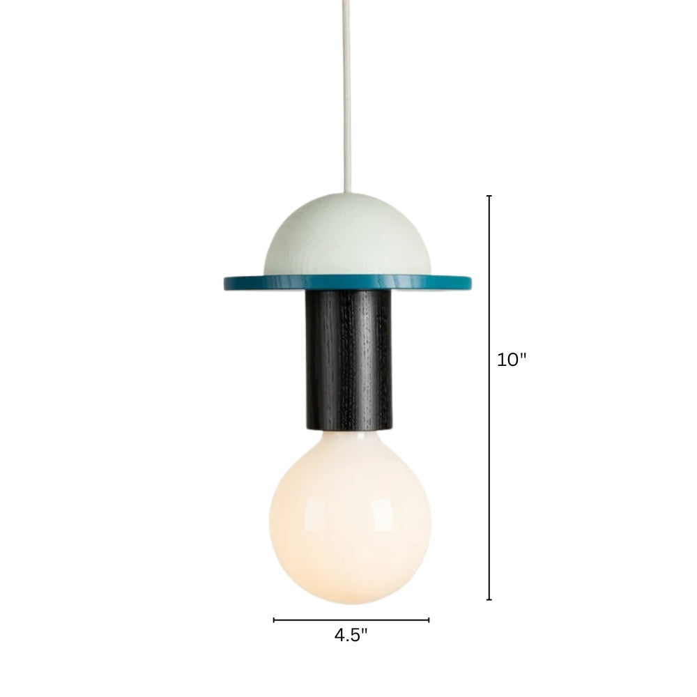 Pendant Light Wood LED Nordic Geometric Lighting | Nordilo