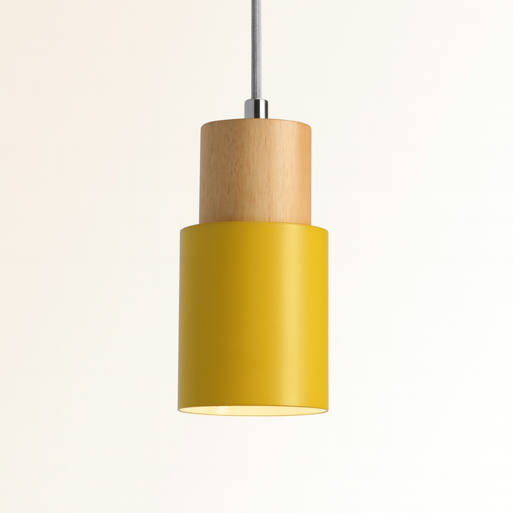 Pendant Light Wood Metal Nordic Style | Cosvan