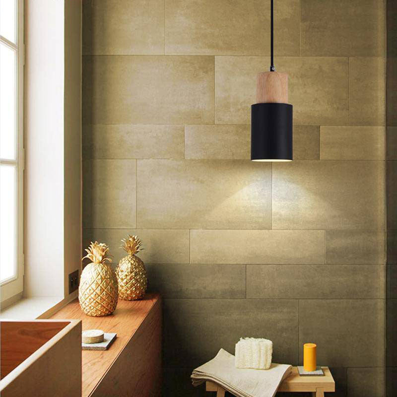 Pendant Light Wood Metal Nordic Style | Cosvan
