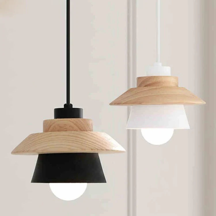 Pendant Light Wood and Metal Nordic LED Design | Nordeva