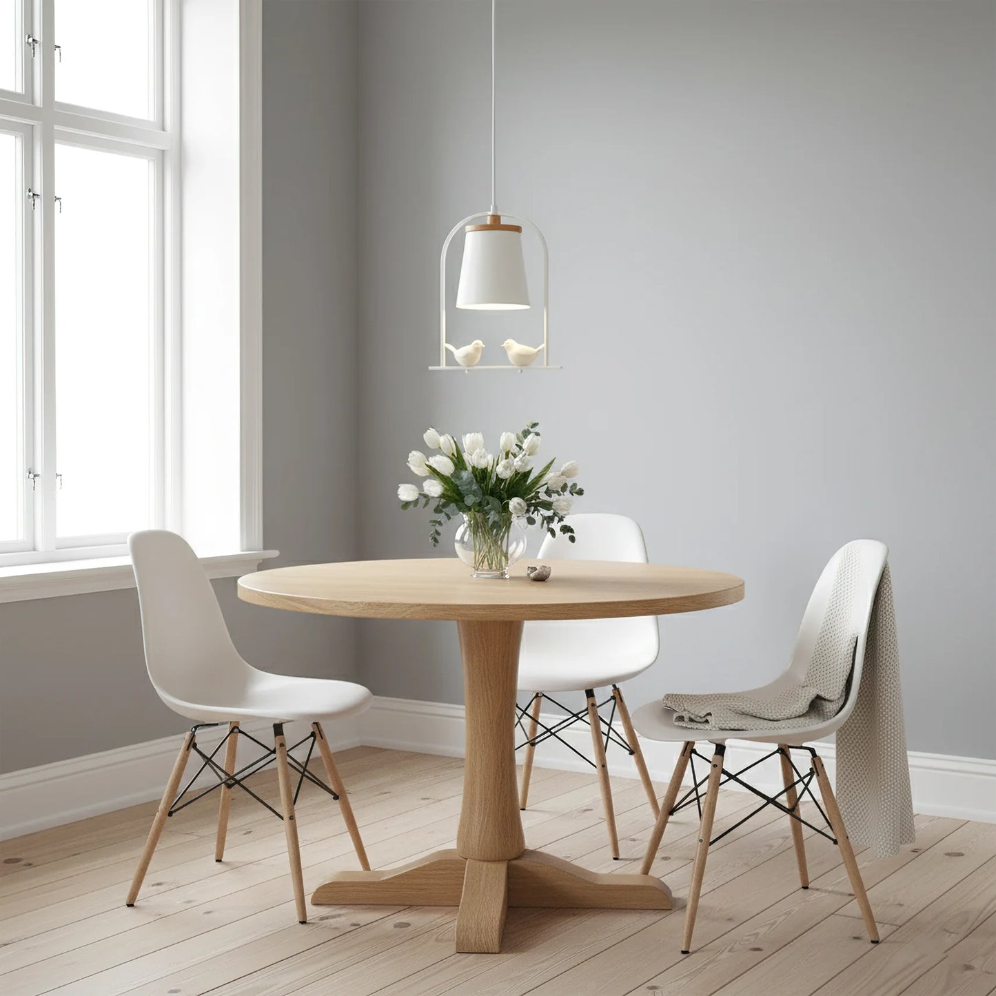 Pendant Light with Bird Details Scandinavian Interior | Arandis