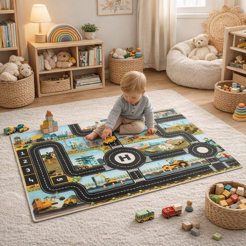 Play Mat City Road Map with Traffic Design | Ravika