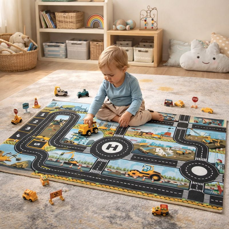 Play Mat City Road Map with Traffic Design | Ravika
