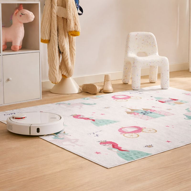 Play Mat Princess Castle Kids Rug for Playroom | Elowin