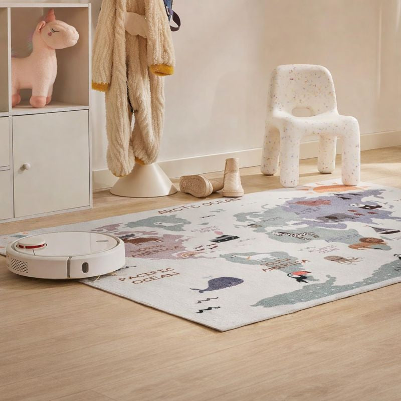 Play Mat World Map Rug for Learning Geography | Ocevia