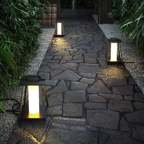 Portable Outdoor LED Lantern Stainless Steel Warm Light | Lantra
