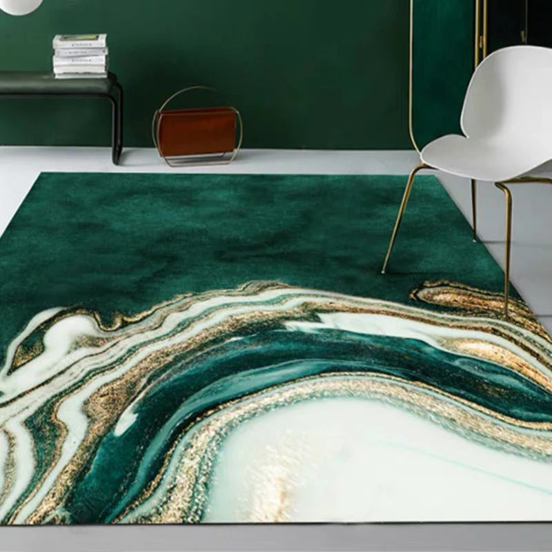 Rug Polyester Abstract Marble Modern Bedroom | Verdeon
