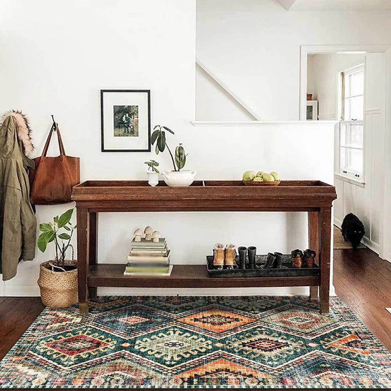 Rug Polyester Tribal Pattern Southwestern Style | Grevona