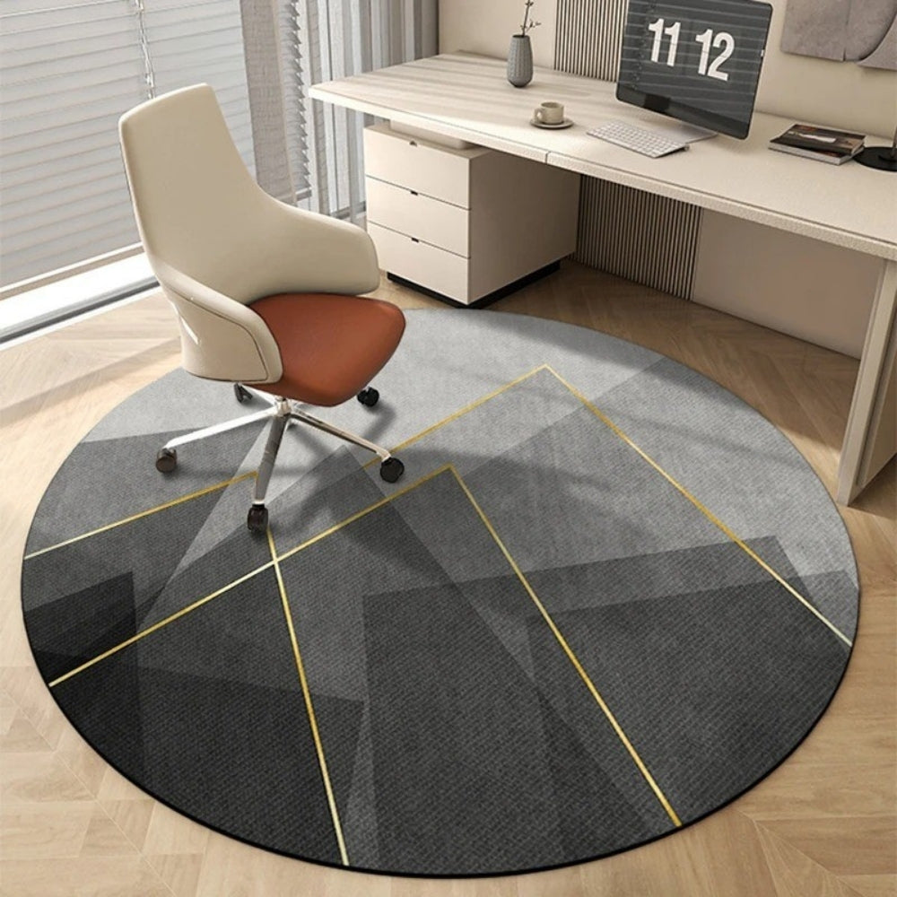 Rug Round with Patterned Surface Modern Living | Avyren