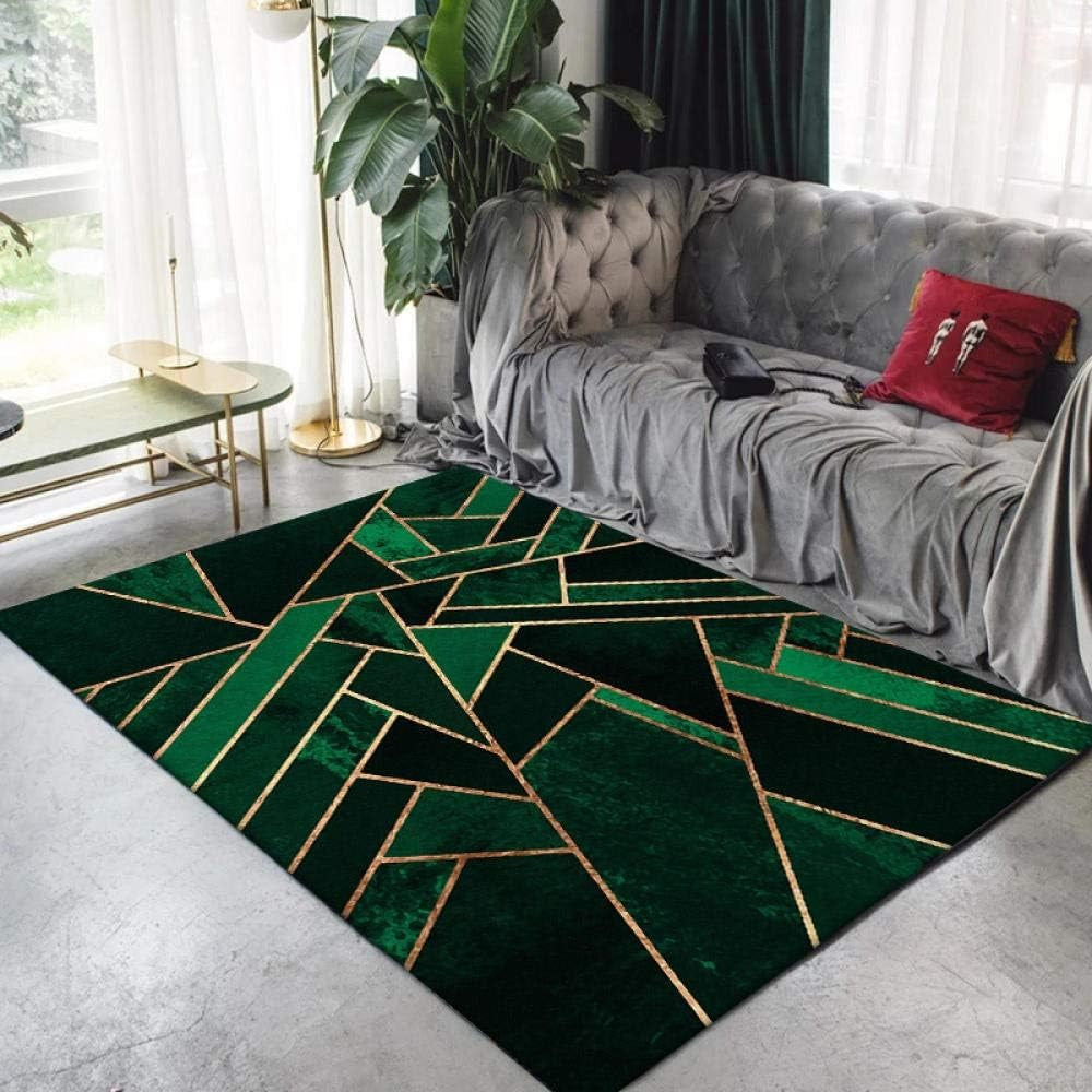 Rug with Golden Details Modern Glam Interior | Marzen