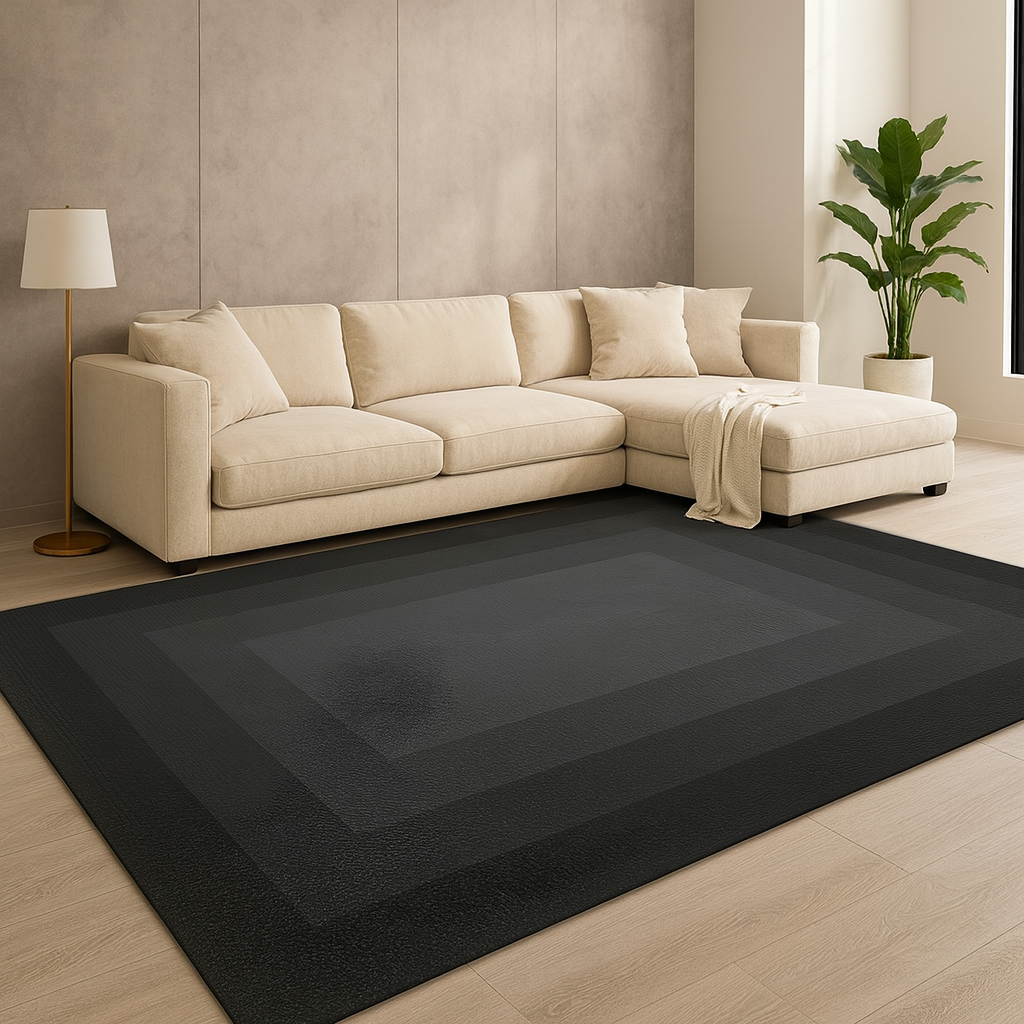Rug with Ombre Gradient Polyester Nordic Living Room | Arvello