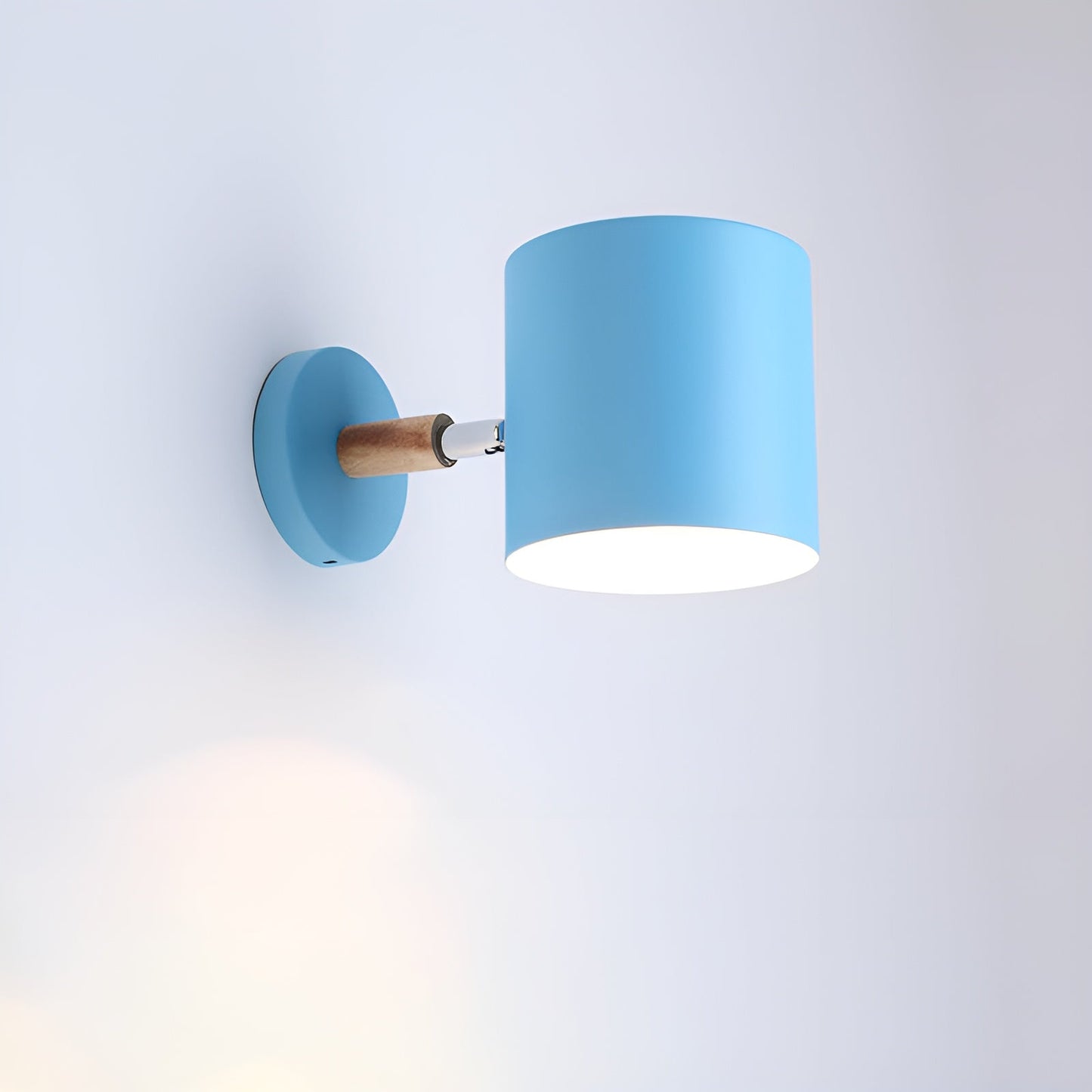 Scandinavian Wall Light Adjustable 90° Wood Metal | Olvaro