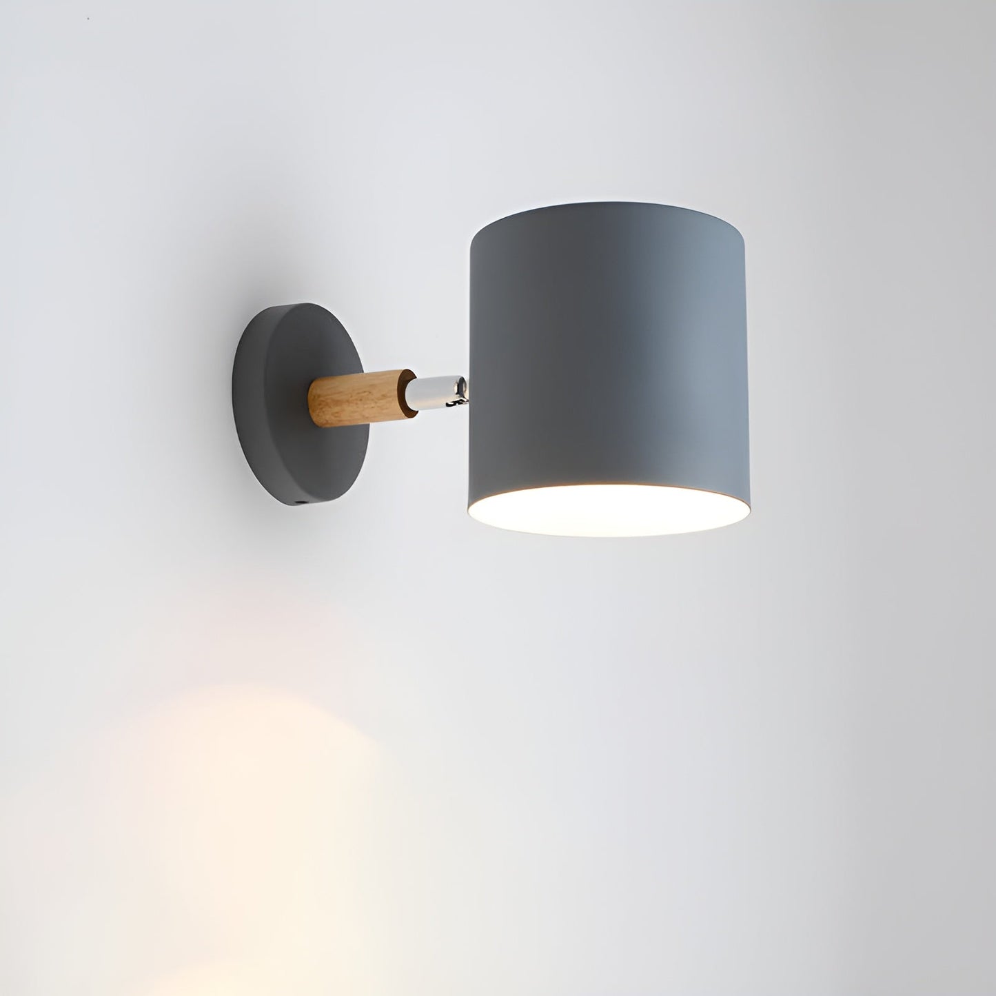 Scandinavian Wall Light Adjustable 90° Wood Metal | Olvaro