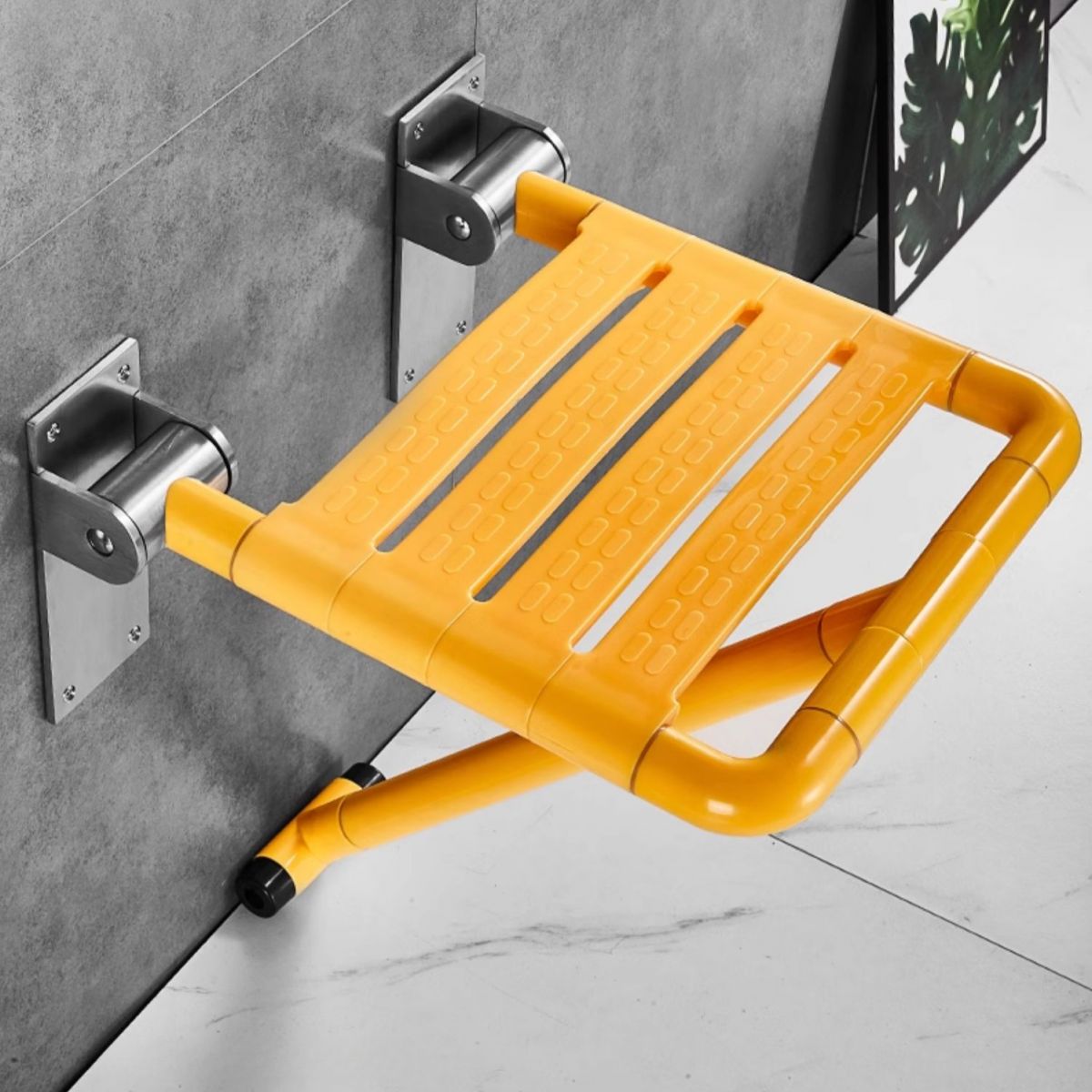 Shower Stool with Stainless Steel Foldable Design | Fovira