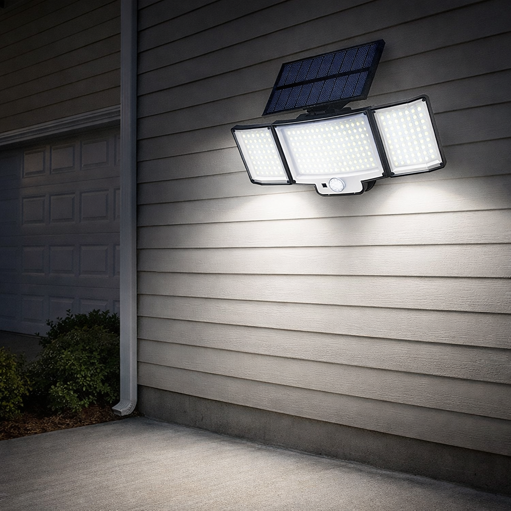 Solar Motion Sensor Wall Light LED Outdoor | Delora